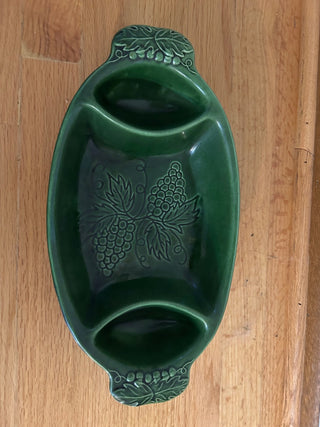 Vintage USA 3736 Grape Design Green Bowl