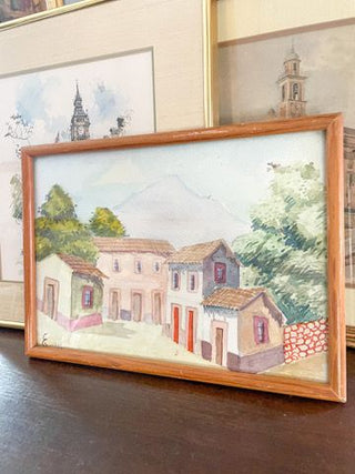 A Villa in Italy Watercolor 14x10"