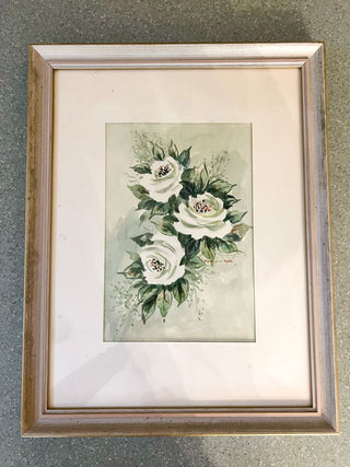 White Roses Watercolor
