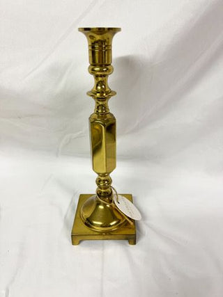 Heavy Brass Candle Stick Holder 10.5"