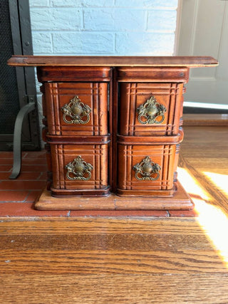 14WX16.5X12 Antique 4-Drawer Sewing Cabinet