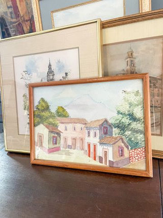 A Villa in Italy Watercolor 14x10"
