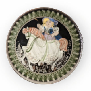 Kohler Biel "Girl on Horse" Decorative Plate 12wx1dx12h