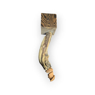 Wood Sculpture of Man 4wx4dx15h