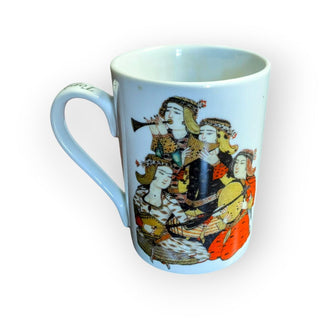 White Mug with Musicians