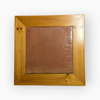 Wood Small Side Table with Tile Top 17Wx17Dx18H