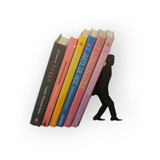 Too Many Books Metal Bookend