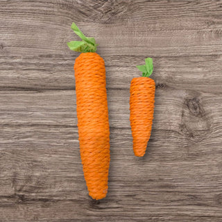 6" Paper Twine Carrot with Green Top
