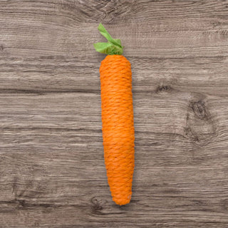6" Paper Twine Carrot with Green Top