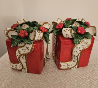 Vintage Avon Gift Box Candle Holders SET OF 2