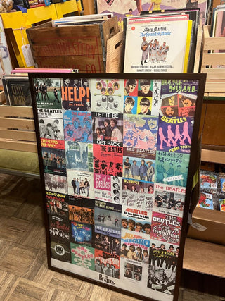 Beatles Intl. Album Releases/Covers Poster Framed-RTH-New
