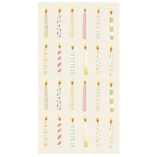 Hester & Cook Birthday Candles Guest Napkin -  Set of 16