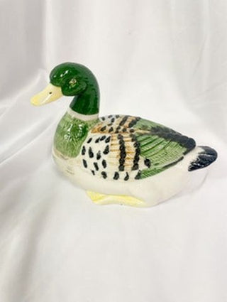 Ceramic Duck Box - Green