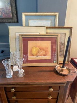 Pear Still Life Framed Signed Painting