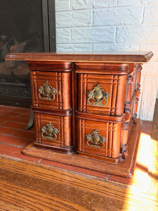 14WX16.5X12 Antique 4-Drawer Sewing Cabinet