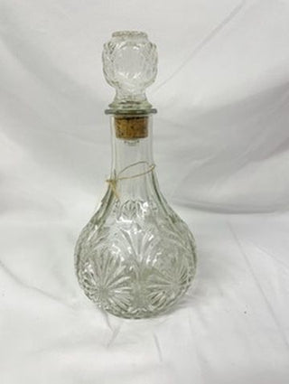 Glass Decanter with Cork Stopper
