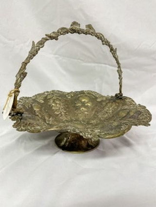 Patina Grapes Metal Basket