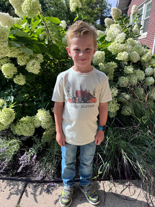 Happy Harvest Kids Tee – For Little Fall Explorers - XS Youth (4-6 Y)