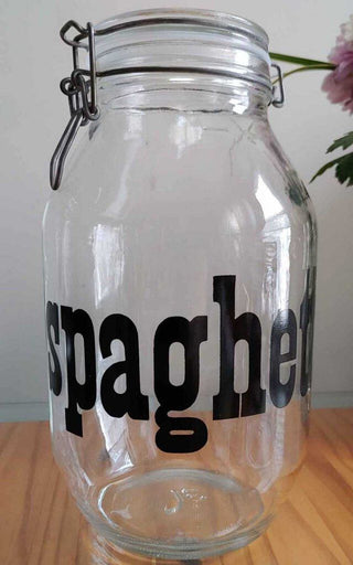 1970s "Spaghetti" Glass Canister by Triomphe France 3L