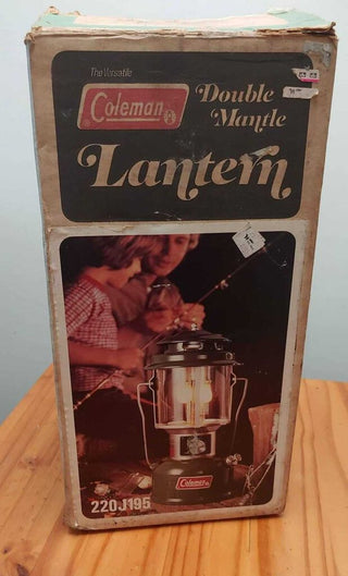 1978, Coleman Model 220J195 Double Mantle Lantern, Like New, Original Box - IN STORE PICKUP ONLY FIRM