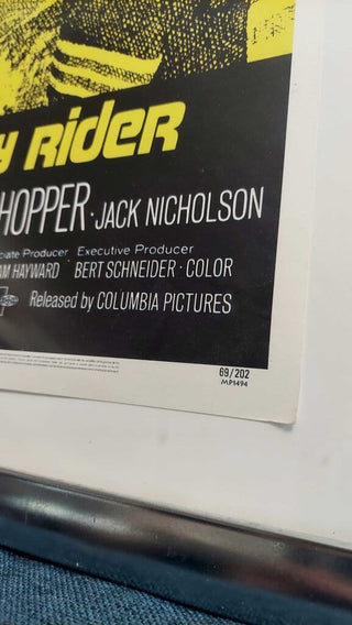 "Easy Rider" Film - Framed Lobby Card Poster MP1494, copyright 1969