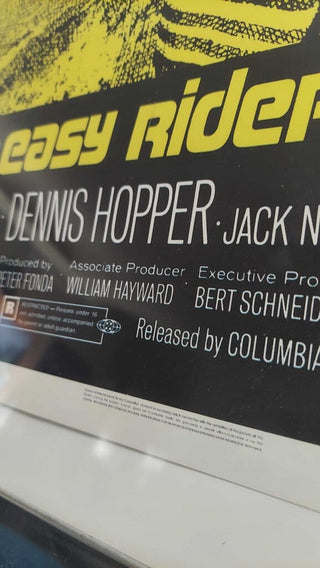 "Easy Rider" Film - Framed Lobby Card Poster MP1494, copyright 1969