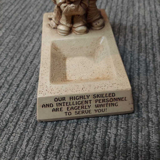 1972 "Our Highly Skilled and Intelligent" dish / card holderby Paula Figurine