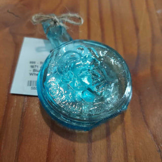 1971 - Andrew Jackson - Blue Iridescent, by Wheaton Glass, Commemorative, Miniature US Presidential Collectable Decanter