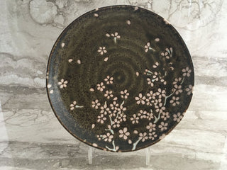 Japanese cherry blossom plate, 9.5", RW