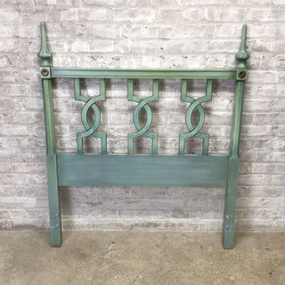 Vintage Green Headboard for Twin Bed