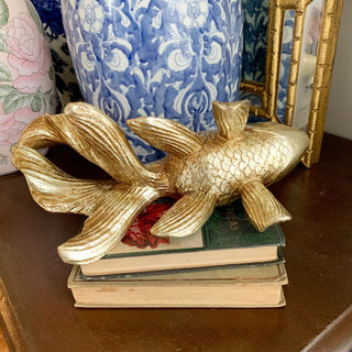 Goldfish Resin Statue | 12"L x 7.25H CA