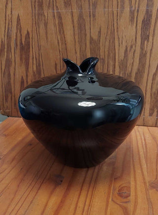 1990 Black Postmodern Tulip Vase by Haeger #4446 FIRM