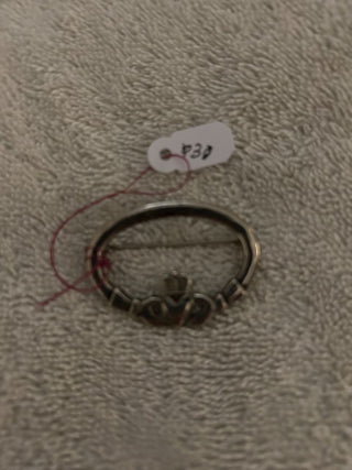 Claddagh Pin 1"X1.5" Sterling