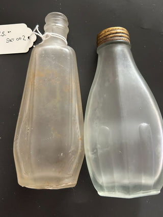 Talcum & Lotion Bottles 5.5", 6" (set)