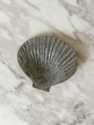 Silver-Plated Seashell Trinket Dish