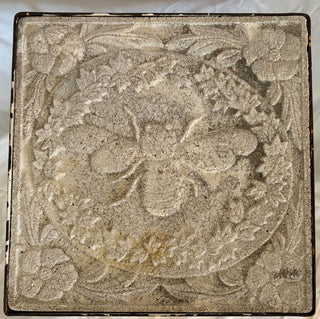Metal and stone "Bee" embossed table