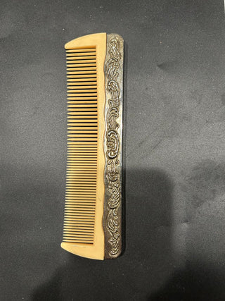Vintage Celluloid Comb Ornate Handle