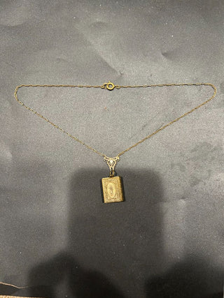 Necklace Locket Brass Booklet
