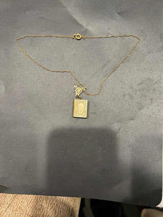 Necklace Locket Brass Booklet