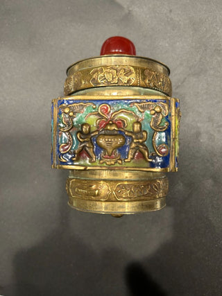 Chinese Brass Tea Caddy