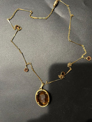Intaglio Cameo Necklace