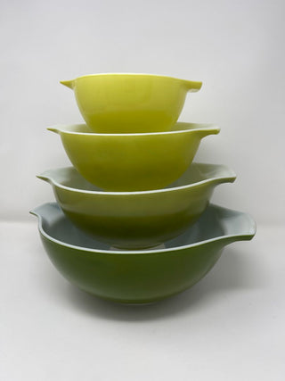 PYREX Green Verde Mixing Bowls ( Set of 4 )