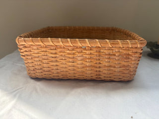 napkin basket with floral paper napkins