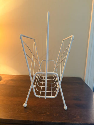 MCM white magazine rack