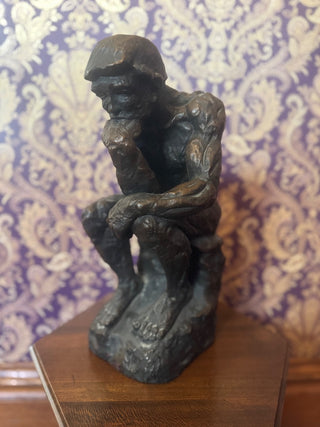 Vintage, Marval chalkwere sculpture,The thinker