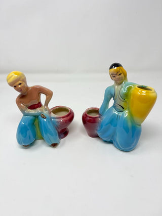 MCM Asian figure planters  ( Set of Two )