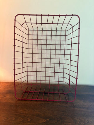 wire basket vintage