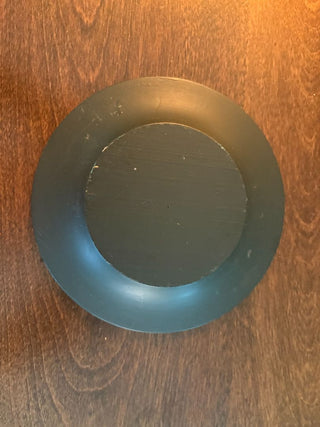 hand painted wooden plate