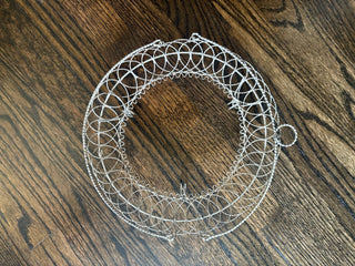 vintage wire pie plate carrier w pie plate