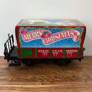 LGB #94505 Christmas Gondola Train Car with Gift Box 11Wx5Dx6H